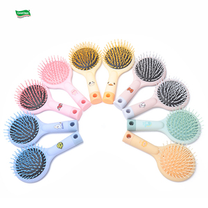 Hochwertige Mini Cartoon Airbag Kamm Massage Haar bürste Home Cute Luftkissen Kamm mit Spiegel - Product Image 2