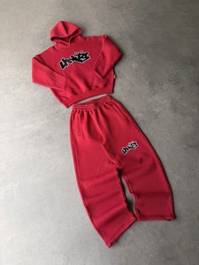 Pantalones Jogger de Algodón French Terry Personalizados al por Mayor, Estilo Urbano Y2K con Estampado Puff, Corte Holgado, Conjunto Deportivo para Hombre - Product Image 3