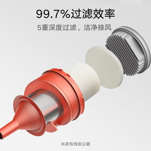 เครื่องดูดฝุ่นมือถือแบบมีสาย Mi Home ถ้วยเก็บฝุ่นแบบใสขนาด 0.5 ลิตร ทำความสะอาดง่ายสำหรับใช้ในบ้าน - Product Image 4