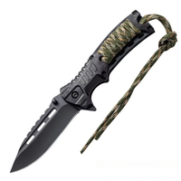 Couteau pliant de survie en acier inoxydable avec manche en plastique OEM EDC pour le camping en plein air, outil multifonction