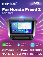 MEKEDE MS sans fil QLED 2K écran tactile lecteur audio système de navigation GPS 2 din pour Honda Freed 2 2016-2020 360 caméra de voiture