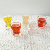 Verres à shot personnalisables de 2 oz avec boîte couleur, verres à shot de 50 ml pour whisky, verres à shot avec logo, mini gobelet