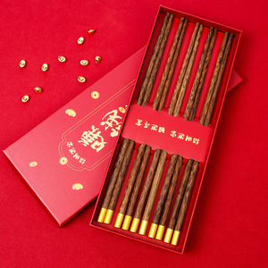 Baguettes en céramique pour la maison, une baguette par personne, baguettes porte-bonheur, coffret cadeau de baguettes porte-bonheur, rouge de grande valeur - Product Image 3