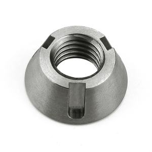 <span class=keywords><strong>CNC</strong></span>-Bearbeitungsservice mit Eloxieren Fräsen Drehen Edelstahl-Befestigungselement Diebstahlsichere Sicherheitsmutter für Fahrrad-Rad - Product Image 1