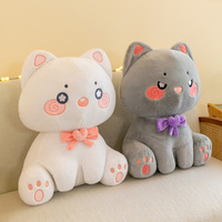 Peluche Lapin Princesse à Grande Tête Adorable, en Position Assise, Forme de Cœur, Super Douce, Apaisante et Anti-Stress