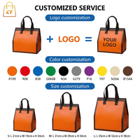 Sac isotherme jetable non tissé personnalisable avec logo pour café, gâteaux, desserts et plats à emporter