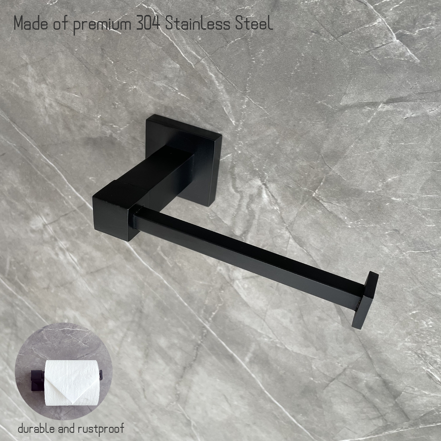 Bathroom Silver Spare Toilet Roll Holder Polished Nickel Toilet Tissue Holder