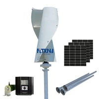 Turbine éolienne verticale renouvelable 400w, générateur magnétique, système de turbine éolienne à hélice verticale pour toit de ferme à la maison