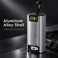 Batterie externe rétractable 100 cm 130 W 20000 mAh avec écran couleur TFT pour smartphone, ordinateur portable, drone, appareil photo et stabilisateur