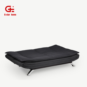 Sofá Cama Plegable de Tela Negra México, Diván, Futón, Sofá Convertible en Cama - Product Image 5
