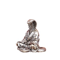 1 pièce Serpent démoniaque en laiton, objet de méditation créatif, objet ancien, fournitures de bureau, figurine de thé, décoration et ornement