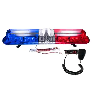 Barre lumineuse d'avertissement de <span class=keywords><strong>120</strong></span> <span class=keywords><strong>cm</strong></span> en gros avec sirène et haut-parleur 12 V CC pour véhicules d'urgence - Product Image 1