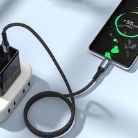 Câble de charge USB C vers USB C 100W, câble tressé PD, câble de charge Type C pour Macbook, Galaxy, Pixel, Switch