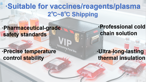 Caja aislada de cuero médico moderno, cadena fría VIP, soluciones de almacenamiento de sangre, característica plegable, 30L, 20L, 15L, envío, caja VIP - Product Image 6