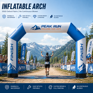 Arche gonflable hermétique personnalisée CATC avec logo, modèle d'arche de ligne d'arrivée sans souffleur continu pour événements sportifs de marathon - Product Image 1