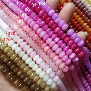 Perles rondes en agate naturelle <span class=keywords><strong>de</strong></span> 5*8 mm, fortement polies, pour la fabrication <span class=keywords><strong>de</strong></span> bijoux DIY - Product Image 2