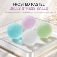 Jouet anti-stress rond et lisse en forme de boule de couleur pastel, cadeau pour enfants et adultes, idéal pour les fêtes et les boutiques de jouets