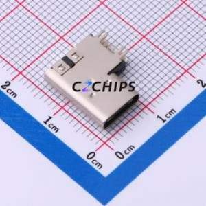 TYPE-C 14P CC-2.6 USB Connector Through hole Component (THT) Connector Type-C USB 3.1 Female Side Insert - Product Image 1