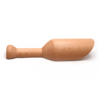 Cuillère en bois Cuillère en bois de hêtre naturel Cuillère à sel de bain faite à la main pour la farine Sel de bain Sucre Céréales Café