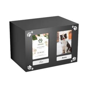 מותאם אישית מרובע מסגרת כפולה לסביבה מרובע ידידותי לסביבה עם שם ארון בגדים אלגנטי עבור כלבים - Product Image 5