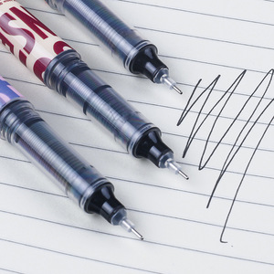 Bút Gel lăn chất lỏng trực tiếp Bút gel giải quyết vấn đề sinh viên retro phong cách Mỹ bút cao xuất hiện nhanh khô bút đen - Product Image 4