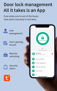 Qleung S931MAX 자동 3D 얼굴 ID 비디오 인터콤 지문 인식 카드 키 코드 Tuya APP 디지털 잠금 원격 제어 - Product Image 3