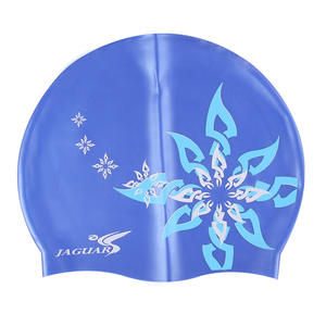 Bonnet de bain en silicone Jaguar pour adulte, unisexe, imperméable, à motifs imprimés, pour la natation et les sports nautiques - Product Image 1