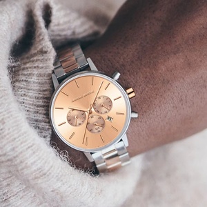 HANNAH MARTIN HM-1101 Brand Women Multifunctional <b>Watch</b> Original Stainless Steel Rose Gold 36mm Quartz Movement Casual Banquet - Product Image 2