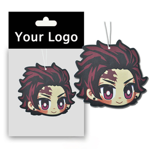 Désodorisant de voiture personnalisé avec clip pour bouche d'aération petite bouteille suspendue papier noir parfum de voiture arbres logo odeur de glace désodorisant de voiture - Product Image 3