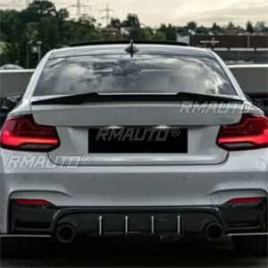 สปอยเลอร์หลังรถยนต์สีดำเงา ชุดแต่งสปอยเลอร์หลังสำหรับ BMW F87 M2 F22 M240i 2014-2021 อุปกรณ์ตกแต่งรถยนต์ - Product Image 3