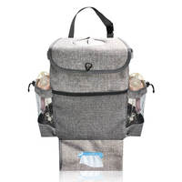 Organisateur de siège de voiture multi-poches, sac de rangement de voyage, protection de siège pour les voyages en voiture, avec des poches de grande capacité pour les voitures familiales