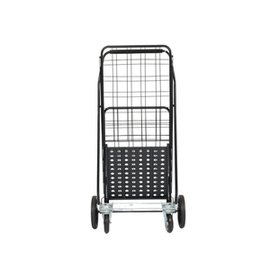 80 किलो की फैक्ट्री कस्टम फर्म पोर्टेबल फोल्डिंग शॉप ट्रॉली की दुकान के साथ सुपरमार्केट के लिए उपयोग में नीचे लोहे की प्लेट समर्थन ट्रॉली की दुकान - Product Image 3