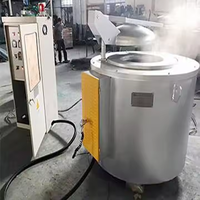 2025 El mejor horno de fusión de cobre 10KG-100KG-Pequeño horno de fundición eléctrico para alambre de cobre con certificado CE para venta directa