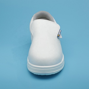 Zstep รองเท้าเซฟตี้สำหรับผู้หญิงทำจากไมโครไฟเบอร์สีขาวป้องกันไฟฟ้าสถิตย์ทำจากไมโครไฟเบอร์มาตรฐาน <span class=keywords><strong>S2</strong></span>มีพื้นรองเท้า PU/PU หัวฉีด - Product Image 3