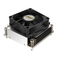 COOLSERVER LGA1700 2U3CA Radiateur de serveur pour processeur de 12e génération en cuivre pur avec dissipateur à ailettes et ventilateur de contrôle de température