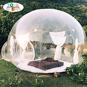 Outdoor Clear Opblaasbare Bubble Tent Met Tunnel Voor Verkoop