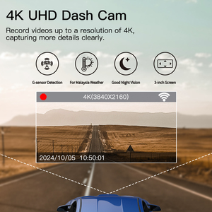 OEM 4K Phía Trước 1080P Phía Sau Với Tầm Nhìn Ban Đêm Không Dây Wifi Dashcam <span class=keywords><strong>Hidden</strong></span> Mini Bảng Điều Khiển Ghi Âm 24H An Ninh Màn Hình Cho Xe Ô Tô - Product Image 5