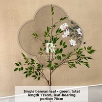 Fleurs artificielles vertes en gros pour la décoration de mariages en milieu forestier, matériaux pour couronnes de fleurs vertes