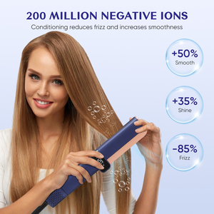New đa Styler Bụi phong cách Hot Air Styler tốc độ cao bndc1600w ướt để khô không khí thẳng tóc ép tóc với không khí - Product Image 3