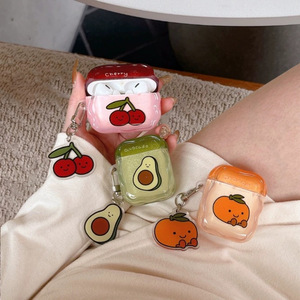 เคสหูฟังไร้สายลายผลไม้ สำหรับ AirPods 4 และ Apple รุ่น 2/3  Pro 2 พร้อมจี้การ์ตูนน่ารัก - Product Image 6