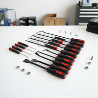 Kit de 18 outils à main de précision pour l'automobile, comprenant des crochets longs et des racloeurs, et un mini kit de crochets pour le retrait des joints d'huile