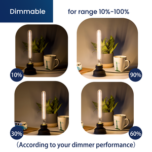 Günstiger Preis Antike Vintage <span class=keywords><strong>LED</strong></span> Röhrenförmige Glühbirne 4W E26 E27 AC-Strom T10L Glas Dimmbar für Wohnbereich UL CUL CE - Product Image 4