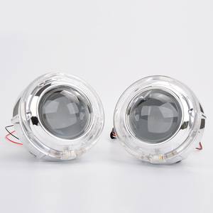 RR GT-I cubiertas HID Bi xenón de Ojos de Ángel coche luz de la cabeza máscaras de plata - Product Image 6