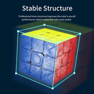 Cubo de velocidad <span class=keywords><strong>MoYu</strong></span> <span class=keywords><strong>Meilong</strong></span> 3 M sin pegatinas 3x3x3 cubo mágico magnético diseño de imanes profesionales juguete antiestrés cubo mágico chico regalo - Product Image 4