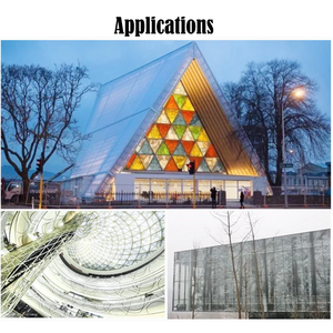 زجاج مُزجج بطباعة مخصصة حسب الطلب زجاج مُقسى ملون للزينة والأمان والخصوصية - Product Image 5