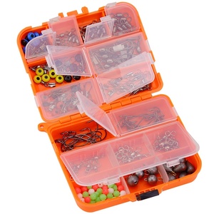 Vente directe usine : Ensemble d'accessoires pour hameçons de pêche 165 pièces, pour la pêche au Texas, en mer, au rockfish, au bar et à la carpe, en gros, pour la construction de cannes à pêche, en ABS, PVC et métal - Product Image 5