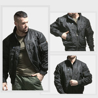 Blouson bombardier noir pour homme, de haute qualité, multicolore, à la mode, veste de vol Design, veste de rue pour homme