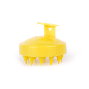 Cepillo de champú de silicona iónica con logotipo personalizado con peine de nailon suave Práctica herramienta de cuidado del cabello para masajear el cuero cabelludo - Product Image 5