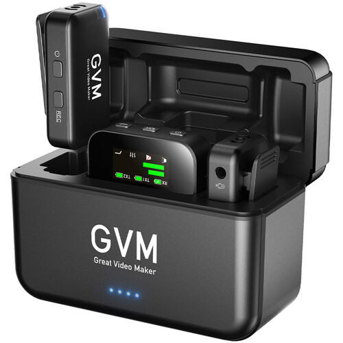 GVM Official Recording Lapel Professional Lavalier Mini for Mobile Phone Mic Camera Vlog Manufacturer Wireless Usb Microphone