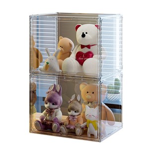 Boîte de <span class=keywords><strong>rangement</strong></span> en plastique écologique et durable, design multifonctionnel, vitrine pour poupées et jouets en peluche - Product Image 2